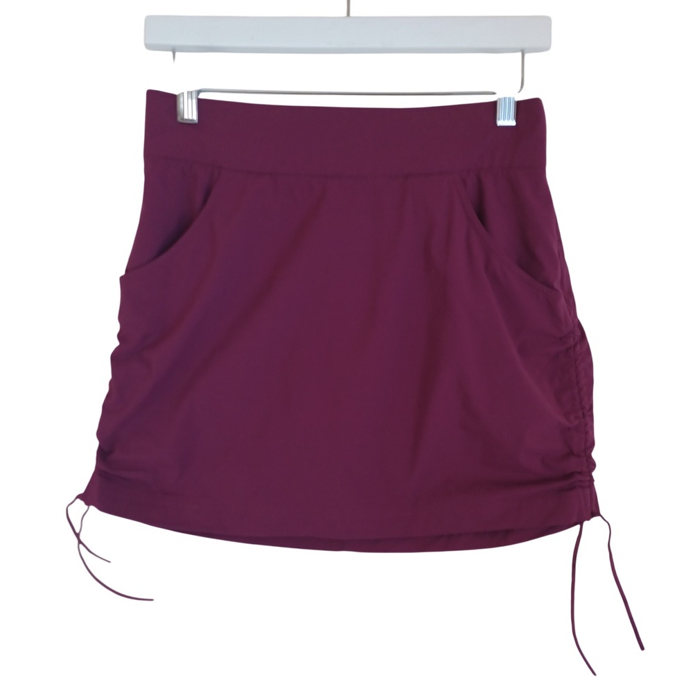 Columbia Womens Anytime Casual Skort Dark Berry Purple Cinch Side Size S